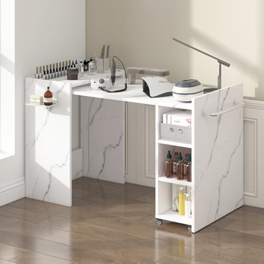 Tech Office Wall - Tavolo da Manicure Pieghevole da Parete,