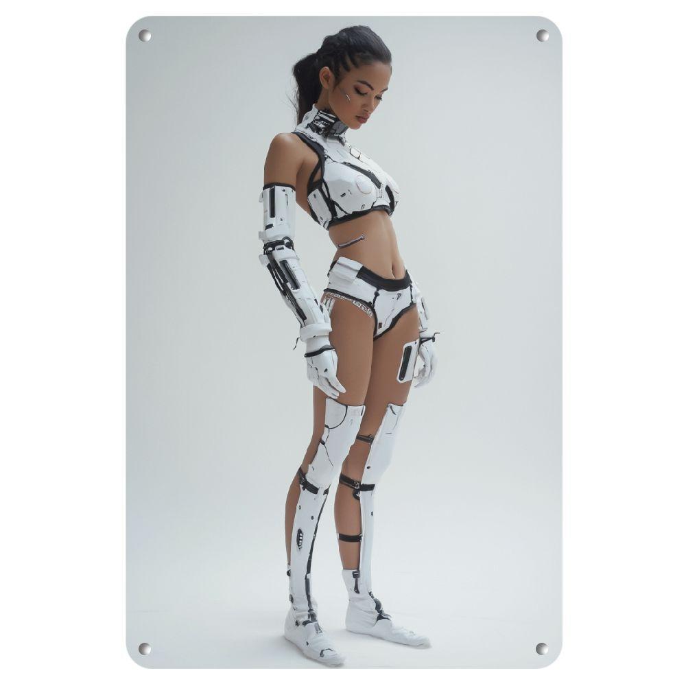 Tech Office Wall - Arte Murale Futuristica in Ferro -