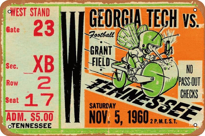 Tech Office Wall - Poster vintage in metallo 1960 GEORGIA